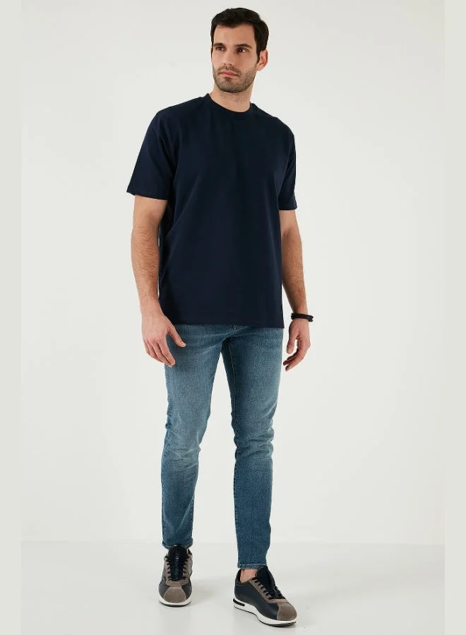 Buratti  Buratti Cotton Crew Neck Relaxed Fit Basic T Shirt Men's T SHIRT 5902610  | Best Price UAE