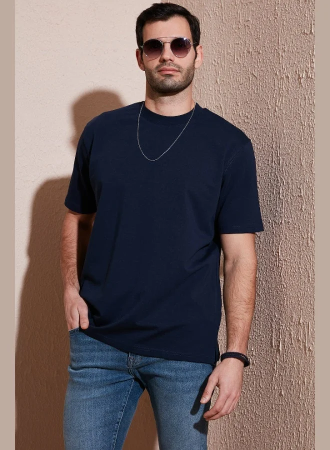 Buratti  Buratti Cotton Crew Neck Relaxed Fit Basic T Shirt Men's T SHIRT 5902610  | Best Price UAE