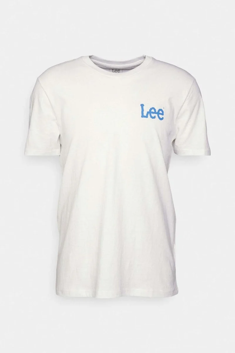 لي Regular Fit Cotton Crew Neck White T-Shirt - LL04FQLJ