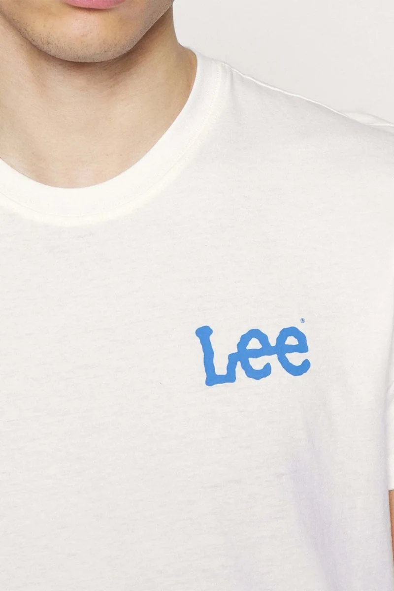 لي Regular Fit Cotton Crew Neck White T-Shirt - LL04FQLJ