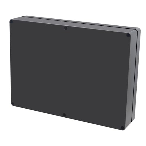 Raculety Project Box ABS Black Electrical Boxes IP65 Outdoor Waterproof Box Electronic Junction Box Power Enclosure with Cable Glands for DIY Project 11.42x8.27x2.48 inch (290 x 210 x63 mm) - Image 5