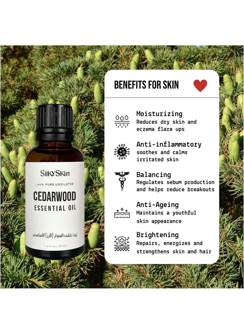 Silky Skin 100% Pure Cedarwood Essential Oil 30 g  - Image 2