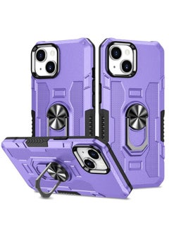 Generic Case Cover For iPhone 13 Ring Holder Armor Hybrid Phone Case Purple 