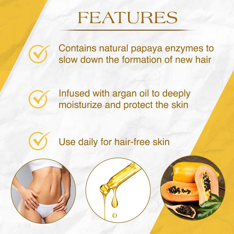 GiGi علاج ما بعد الشمع من جي جي، لوشن مثبط لنمو الشعر ببطء مع زيت الأركان، يقلل من نمو الشعر للرجال والنساء، 8 أونصات، عبوة واحدة - Image 3