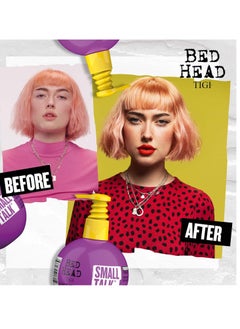 BED HEAD Bed Head Small Talk MINI 3-in-1 Hair Thickening Cream - Use for Voluminous Hair - For Fine, Thin & Flat Hair - Use on Damp Hair - Premium Hair Thickening Products - 4.2 oz (Pack of 2)  - Image 2
