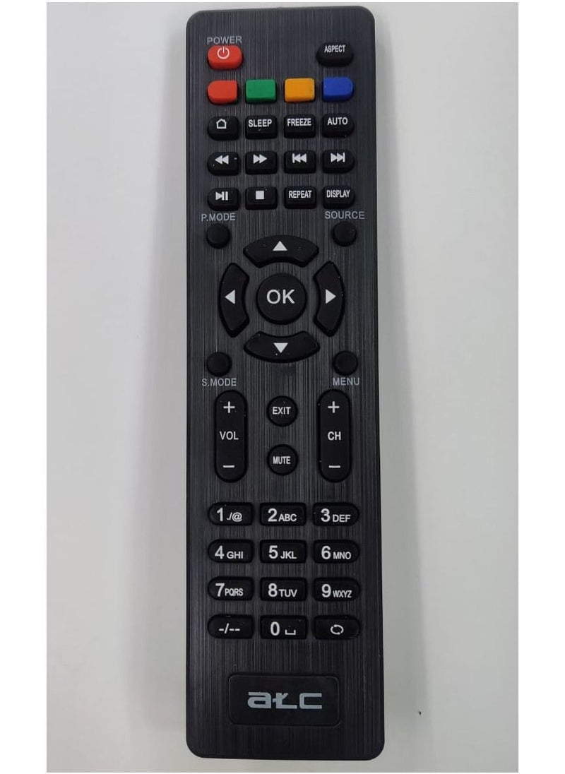 ATC Remote COMPATIBLE WITH SOLID SET TOP BOX Remote Controller  (Black) 