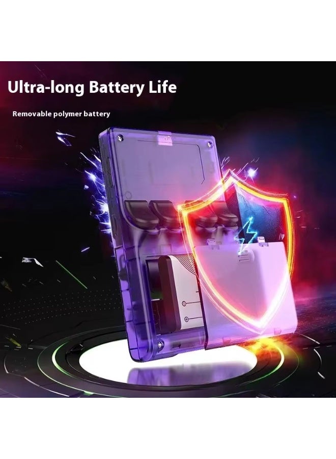 Gulf Trend M18 Pro Retro Games Console 3.5 Inch Screen Portable Handheld Gaming Console with Linux System, 64GB Storage, Classic Arcade Games, Rechargeable Battery, Pocket Video Game Player for Kids & Adults, Retro Entertainment Device for Travel, Home & Outdoor Gaming Purple - Image 3