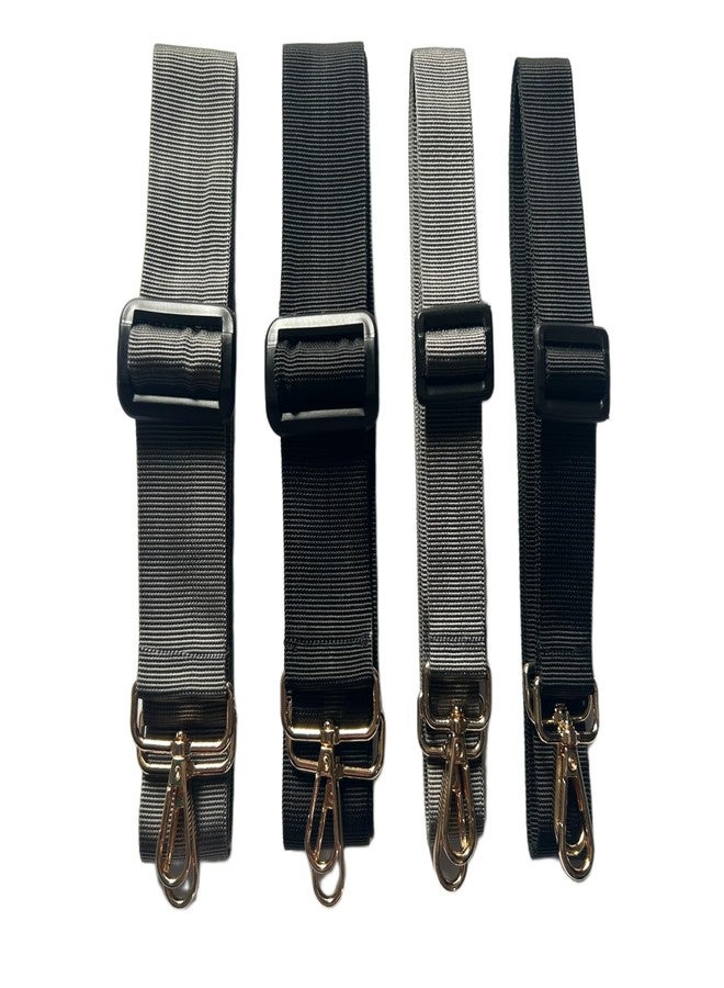 BASRI Durable Wide Strap, Bag Shoulder Strap, Adjustable Bag Shoulder Strap, Single-Shoulder Bag, Women's Crossbody Bag, Nylon Strap, Replacement Strap (Black, 3/4 INCH) - Image 1