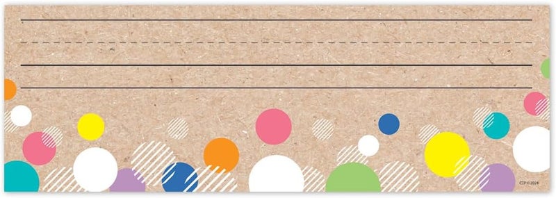Creative Teaching Press CTP Krafty Pop! Colorful Kraft Bubbles Name Plates Top Classroom Decorating Accents ( 10941) - Image 1
