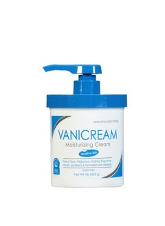 Vanicream كريم فانيكريم المرطب للبشرة مع موزع مضخة - 16 أونصة سائلة (1 رطل) - مرطب مركب بدون مهيجات شائعة لأصحاب البشرة الحساسة  - Image 1