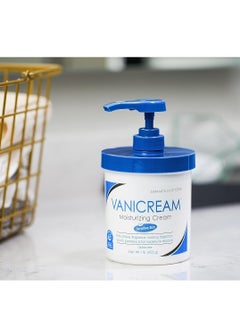 Vanicream كريم فانيكريم المرطب للبشرة مع موزع مضخة - 16 أونصة سائلة (1 رطل) - مرطب مركب بدون مهيجات شائعة لأصحاب البشرة الحساسة  - Image 4
