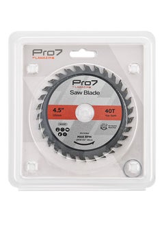 LAWAZIM Pro7 Circular Wood Saw Blade -4.5inch, 40T- Tungsten Carbide-Tipped Wood Cutting Blade with Hardened Steel Body, 22.2mm Arbor, 13,000 RPM - for Hardwood, Softwood, Plywood, and DIY Woodworking  - Image 5