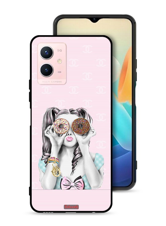 Tolwak Vivo Y33s 5G Protective Case Cover Holding Two Donuts - Image 1