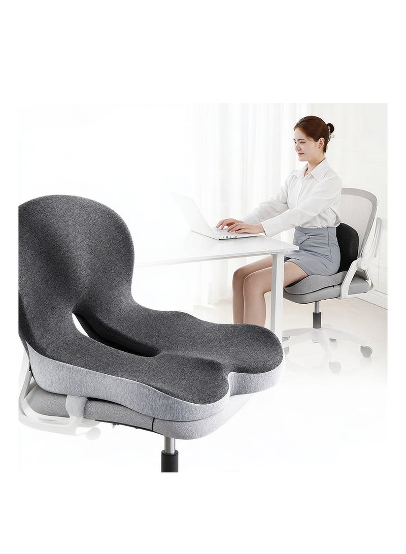 Lumbar Support Pillow, Seat Cushion, Back Support Chair Pad for Office Chair, Gaming Chair, Car Seat, Wheelchair with Memory Foam - Image 1