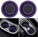 Auprite Car Cup Holder Coasters 2 Pack Universal Auto Anti Slip Cup Holder Insert Coaster Car Interior Accessories Purple - Image 2