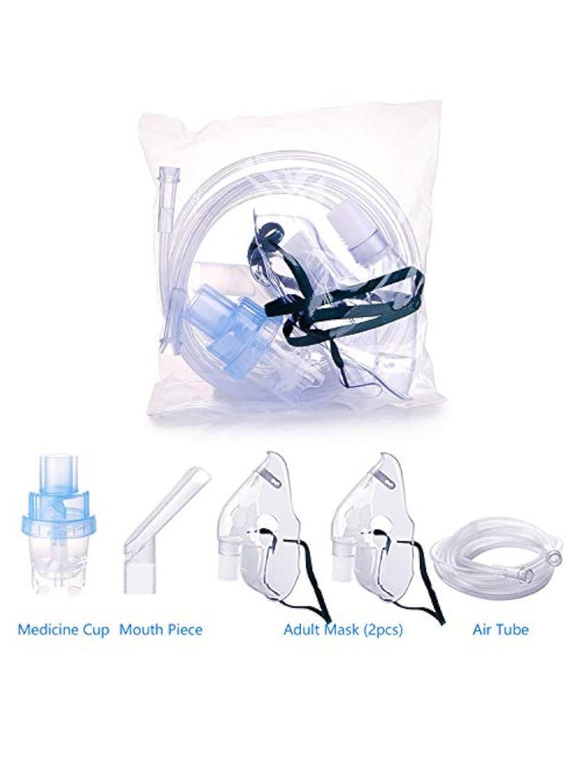 Generic 1 sets of nebuliser accessories, 1 mouth pieces, adult masks, and children's masks, 1 cups, universal connection  - Image 2
