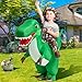 GOOSH Inflatable Dinosaur Costume for Kids Halloween Costumes Boys Girls 55IN Funny Blow up Costume for Halloween Party Cosplay - Image 3