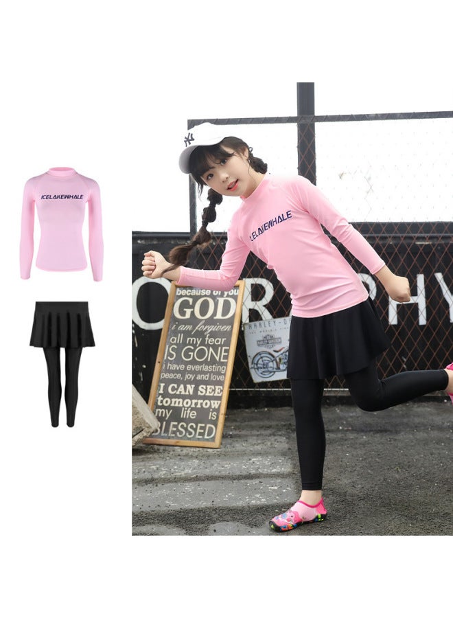 Parent-child Swimsuit Diving Suit Split Swimsuit Father-son Long Sleeve Trousers Men's And Women's Snorkeling Surfer Suit Female Skirt Jellyfish Suit