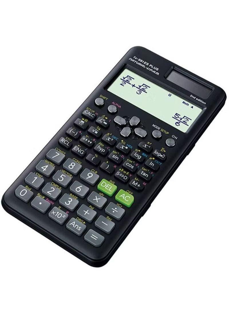 LESHP Fx-991Es Plus 2nd Edition Scientific Calculator Black  - Image 2
