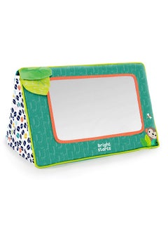Bright Starts Bright Starts Sit and See Safari Floor Mirror Tummy Time Activity Toy, Ages Newborn +  - Image 1
