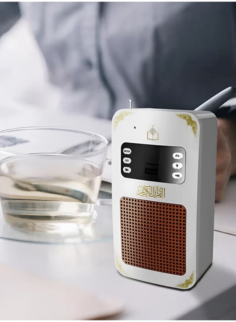 Equantu SQ669 Portable Wireless Quran Speaker LED Light Wall Plug Quran Speaker Holy Quran Speaker with Translation Bluetooth Remote Control Quran Player Radio USB Support Quran Speaker for Home School Hospitals Mosque - Image 5