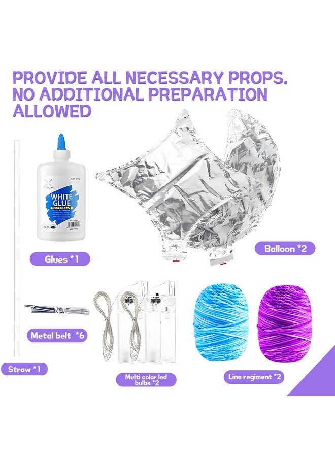 ROHSCE طقم فن الخيوط ثلاثي الأبعاد ROHSCE للأطفال، طقم فانوس فن الخيوط المضيء DIY، فنون وحرف على شكل قلب، هدية عيد الميلاد أو عيد الميلاد للأطفال من 8-10 سنوات، هدايا للبنات والأولاد، ألعاب للأطفال من 7 سنوات فما فوق - Image 4
