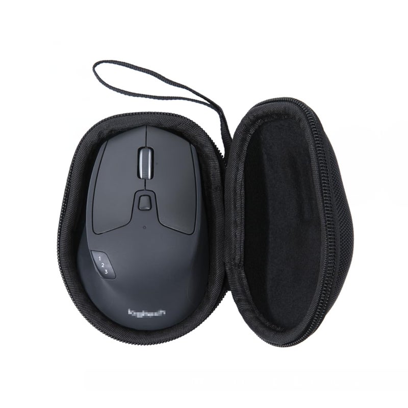 Ginsco Hard Travel Case Compatible with Logitech M720 Triathlon/M705 Marathon/M510/M550/M330/M317/M196/M185 Wireless Mouse, Universal Hard Shell Storage Case (Black, M) - Image 1