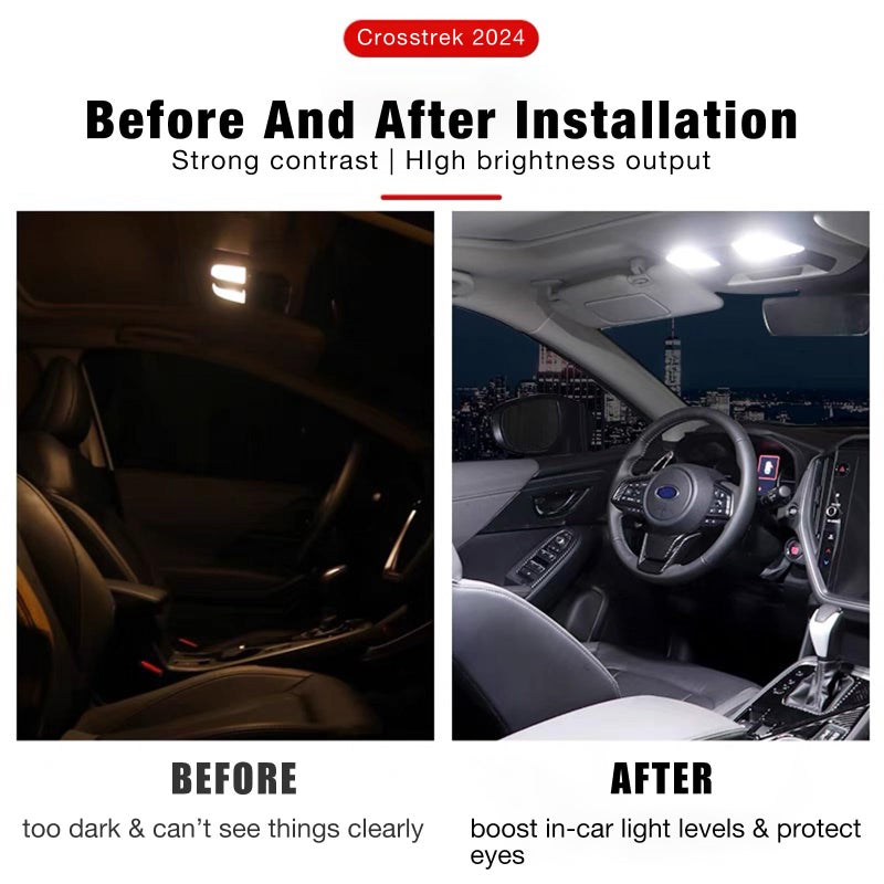 NARATI Compatible With 2024 2025 2026 Subaru Crosstrek impreza Accessories White Interior LED Lights Kit Interior trunk light Super Bright Fine circuit board 1pcs + Install Tool For 4th Gen Crosstrek - Image 3