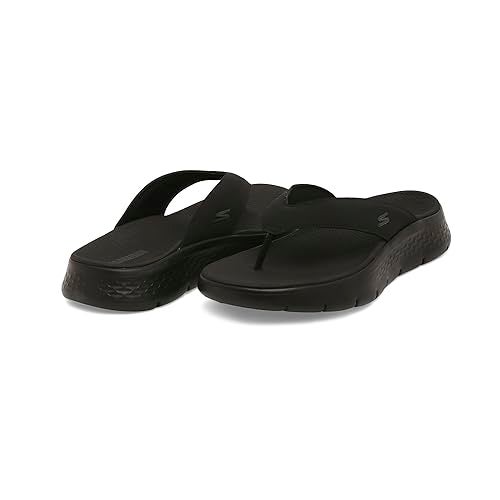 SKECHERS صندل سكيشرز أون ذا جو للرجال - صندل فاليخو، أسود/أسود، 12 - Image 5