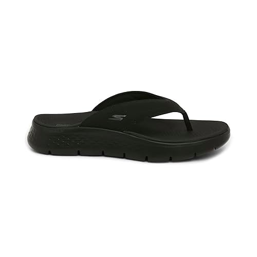 SKECHERS صندل سكيشرز أون ذا جو للرجال - صندل فاليخو، أسود/أسود، 12 - Image 1