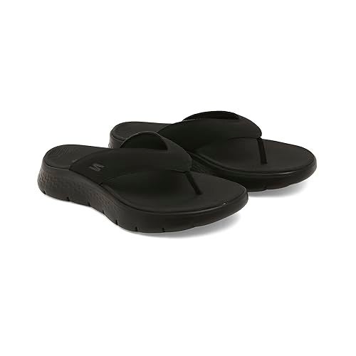 SKECHERS صندل سكيشرز أون ذا جو للرجال - صندل فاليخو، أسود/أسود، 12 - Image 2