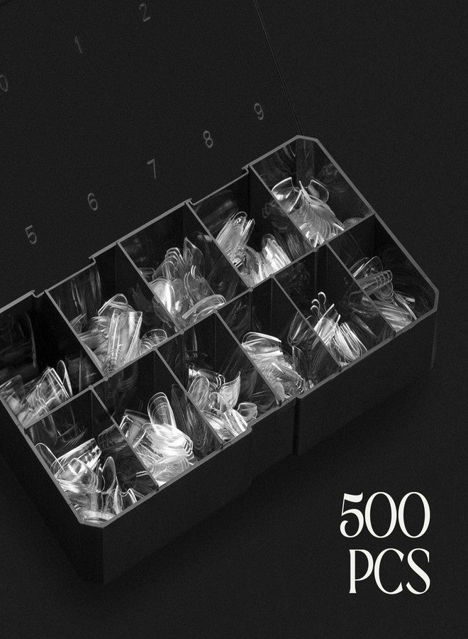 APRÉS Apres Gel-X® Natural Square Extra Short Tip Box | 500pc Gel-X Tips, 11 Sizes 00-9, Premium Quality - Image 3