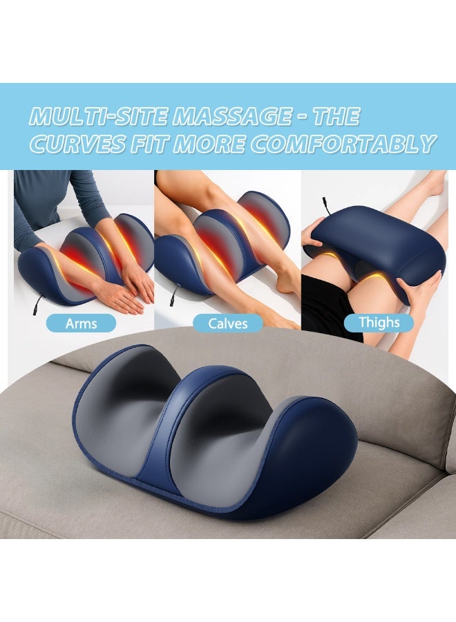 EzzySo تدليك القدمين بالشياتسو مع حرارة، جهاز تدليك للقدم والساق يوفر تخفيفا للعضلات المتعبة وتدليك عميق للقدم لتخفيف الألم يعزز الدورة الدموية - Image 2