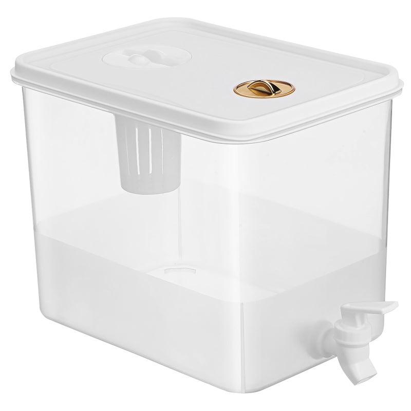Drink Dispenser for Fridge with Spigot: 2 Gallon Dispenser - Leak Beverage Juice Container - Lemonade Tea Jug for Party - Image 1