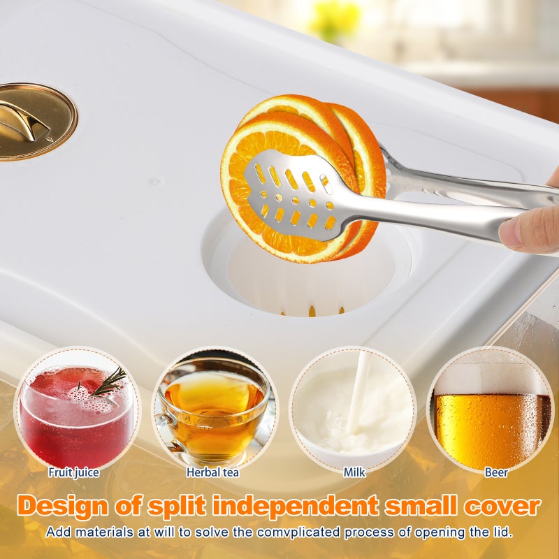 Drink Dispenser for Fridge with Spigot: 2 Gallon Dispenser - Leak Beverage Juice Container - Lemonade Tea Jug for Party - Image 3