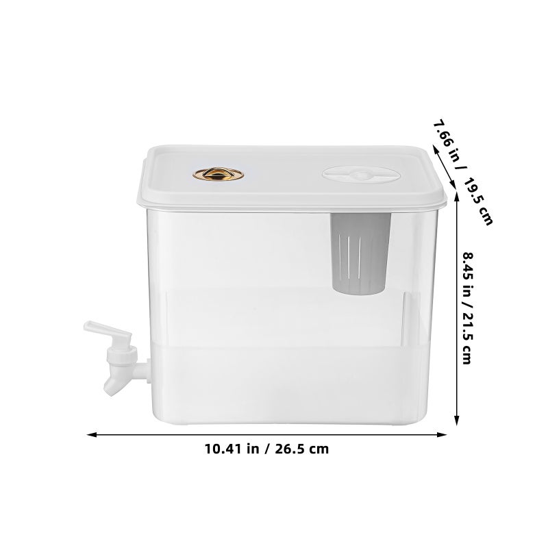 Drink Dispenser for Fridge with Spigot: 2 Gallon Dispenser - Leak Beverage Juice Container - Lemonade Tea Jug for Party - Image 4