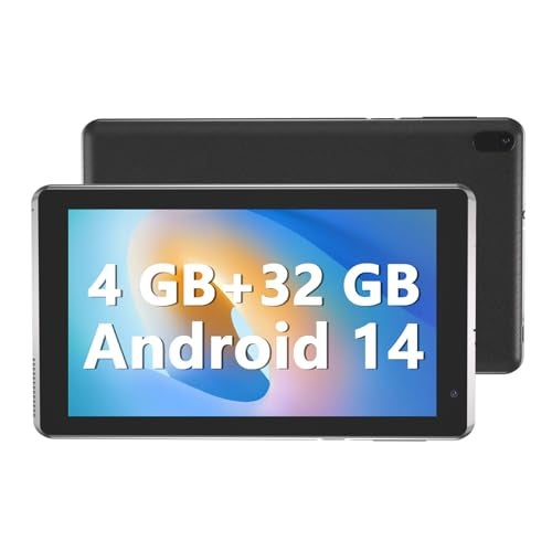 YQSAVIOR 7 inch Tablet 4GB RAM 32GB ROM Quad-Core Processor Android 14 Tablet PC for Kids, IPS Screen, Dual Camera, WiFi, Bluetooth - Image 1