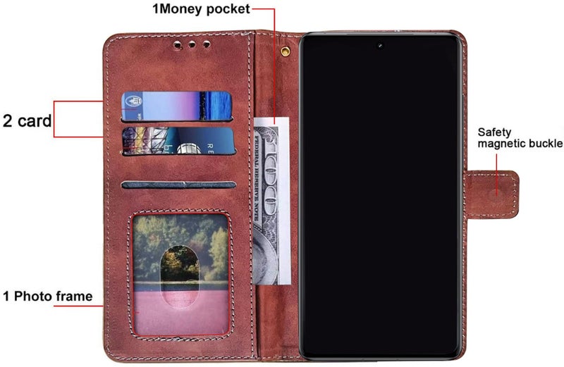 Excelsior Flip Case for Motorola Moto Edge 60 Fusion | Premium PU Leather | Full Protection (Coffee) - Image 4