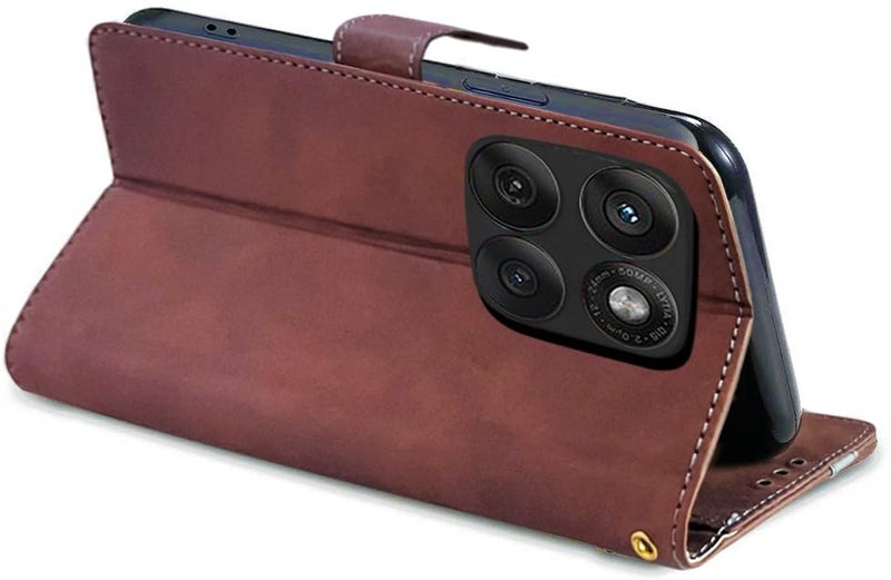 Excelsior Flip Case for Motorola Moto Edge 60 Fusion | Premium PU Leather | Full Protection (Coffee) - Image 3