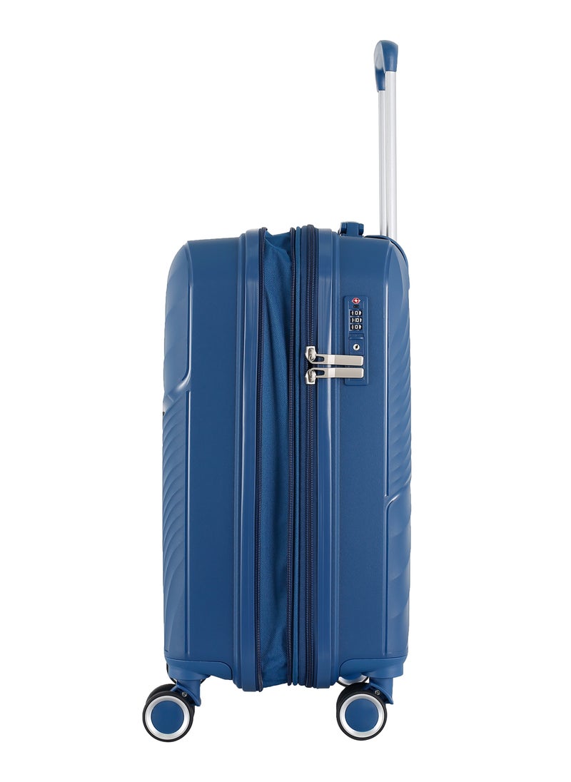 H.T H.T Luggage Bag, Hard Case Polypropylene (PP) Material, 8x360 Degree Rotation Spinner Wheels, Matching Color Suitcases, Expandable Trolley Bag, Telescopic Handle, TSA Lock, SKU 13504  - Image 4