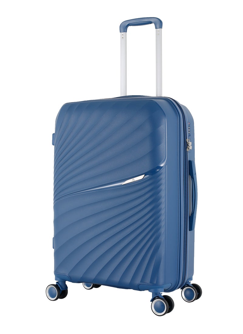 H.T H.T Luggage Bag, Hard Case Polypropylene (PP) Material, 8x360 Degree Rotation Spinner Wheels, Matching Color Suitcases, Expandable Trolley Bag, Telescopic Handle, TSA Lock, SKU 13504  - Image 1