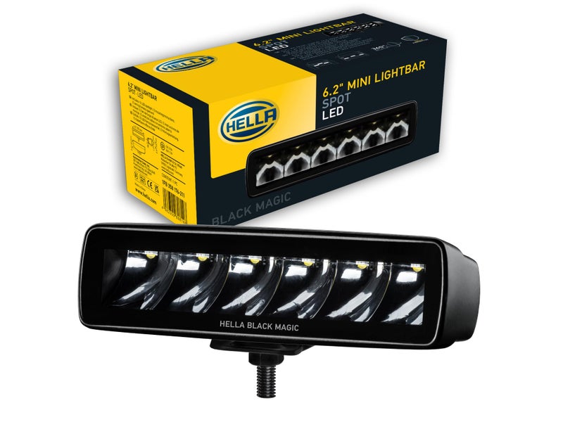 HELLA هلا 1FB 358 176-211 كشاف LED - بار ضوء ميني سحري أسود 6.2" - 12/24 فولت - تركيب - إضاءة بعيدة المدى - كابل: 800 مم - قابس: نهايات كابل مفتوحة - Image 5