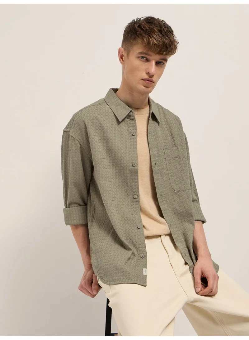 ذا بير هاوس Men’s Long Sleeve Shirt – Classic, Comfortable and Stylish Essential for Work, Travel or Casual Outings