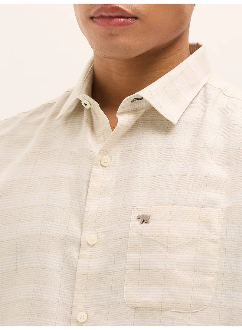 The Bear House  Men’s Long Sleeve Shirt Classic, Comfortable and Stylish Essential for Work, Travel or Casual Outings for Men | Best Price UAE