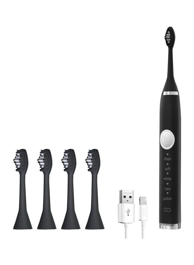 فرشاة أسنان كهربائية قابلة لإعادة الشحن بـ 5 أوضاع شحن USB مع مؤقت ذكي - Image 1