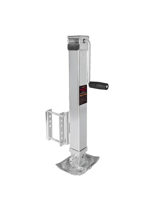 NBJINGYI Heavy Duty Trailer Jack Lift 7000lb Support 8000lb 28.6" Adjustable Height, 5-Position Drop Leg with Bolt-on mounting Hardware Side Wind Handle & Foot Plate, Zinc Coating - Image 1