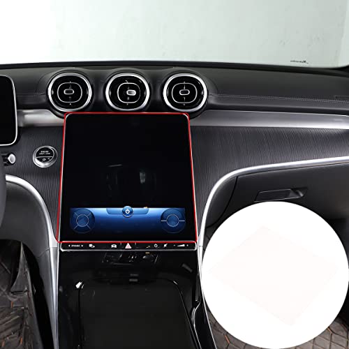 TINKI Car Dashboard Tempered Film Compatible for Mercedes-Benz W206 C-Class C200 C300 2022 2023 Navigation Screen Tempered Film Interior Accessories (Toughened Glass, For Navigation Screen) - Image 3
