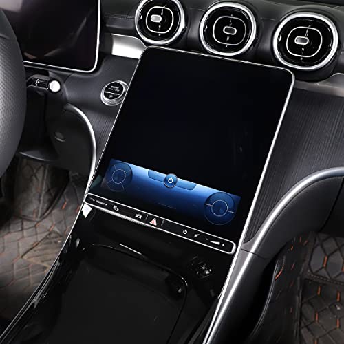 TINKI Car Dashboard Tempered Film Compatible for Mercedes-Benz W206 C-Class C200 C300 2022 2023 Navigation Screen Tempered Film Interior Accessories (Toughened Glass, For Navigation Screen) - Image 1
