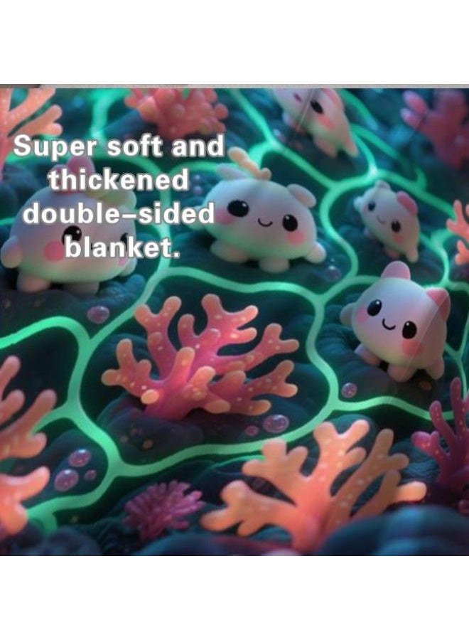 عام بطانية رقيقة من الفانيلا الكرتونية للأطفال والرضع (دافئة ومريحة، ومناسبة للنوم والألعاب) 70 سم * 100 سم - Image 5