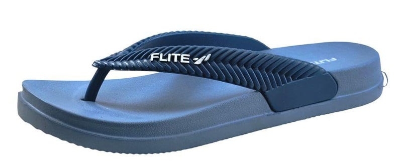 Flite Women’s Daily Use Slippers | Soft Cushion Sole | Lightweight & Comfortable | Non-Slip Casual Flip-Flops | Stylish Home & Outdoor Wear (Blue, UK Footwear Size System, Adult, Women, Numeric, Medium, 7) - Image 2